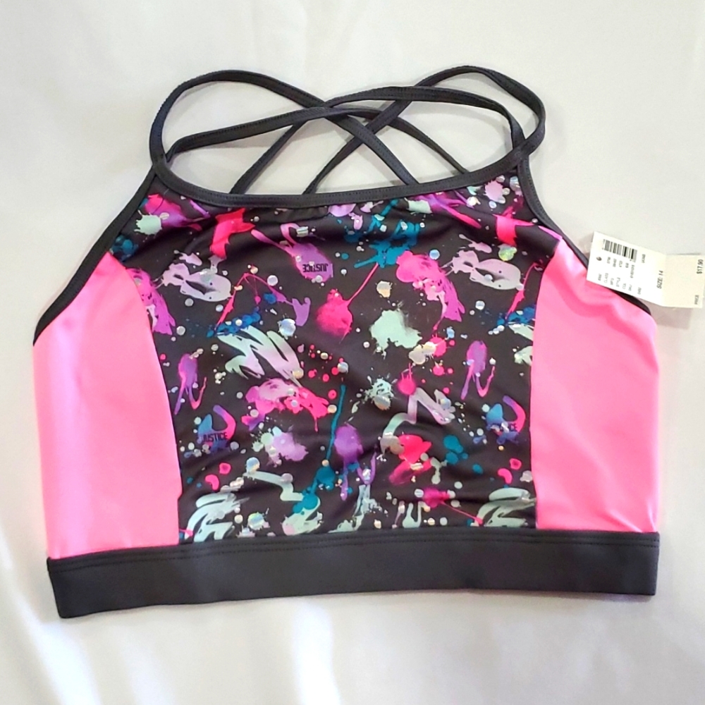 Justice Sports Bra NWT